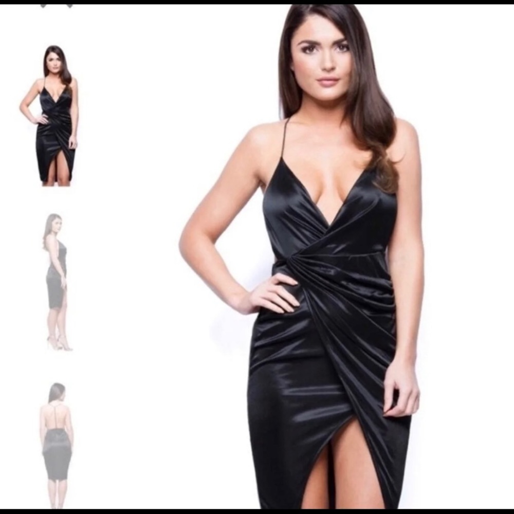 Black silk Oh Polly dress